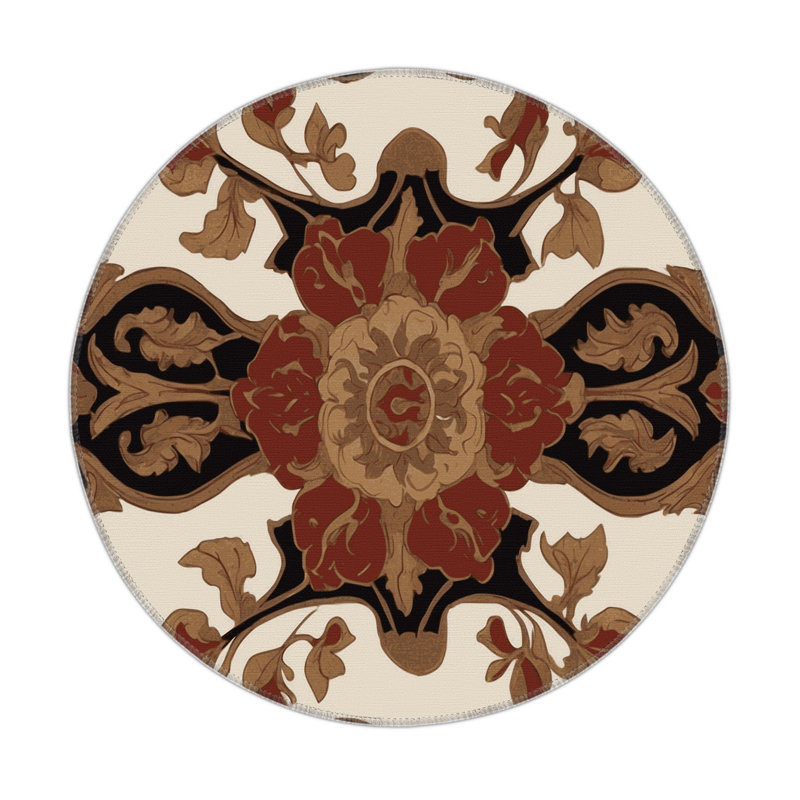 Timeless Opulence Indoor And Outdoor Area Rug, Round 5'