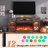 Alvilda 70" Farmhouse LED Fireplace TV Stand-452047744