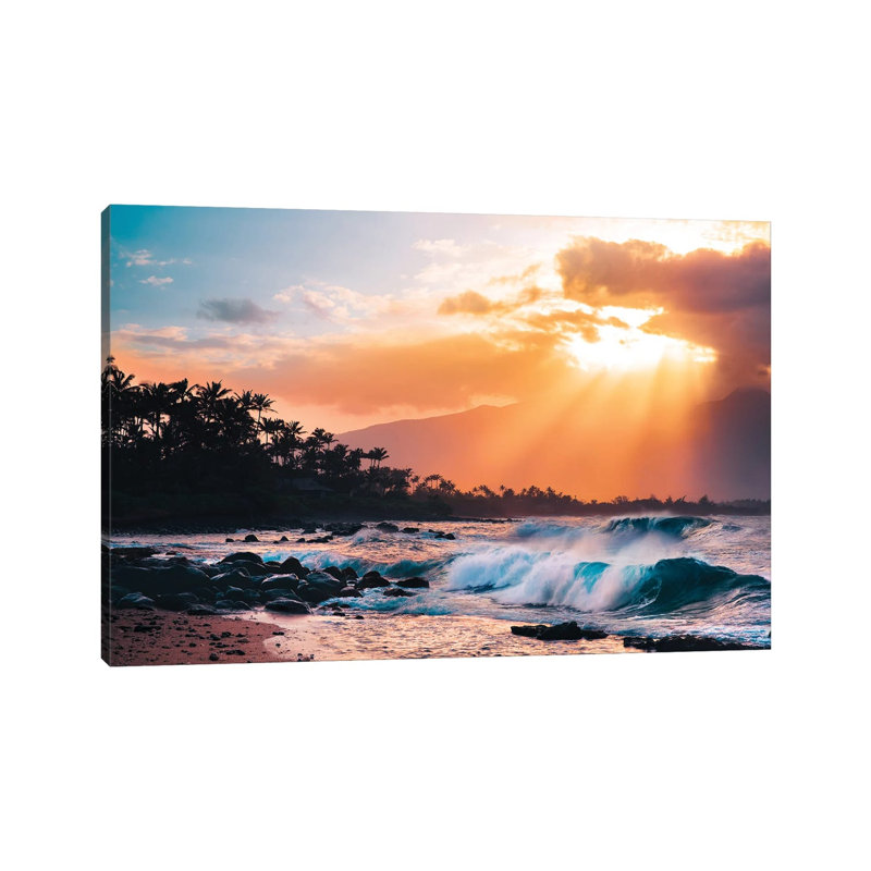 Sunset Paradise by Lucas Moore - Wrapped Canvas Gallery-Wrapped Canvas Giclée, 66.04cm H x 101.6cm W