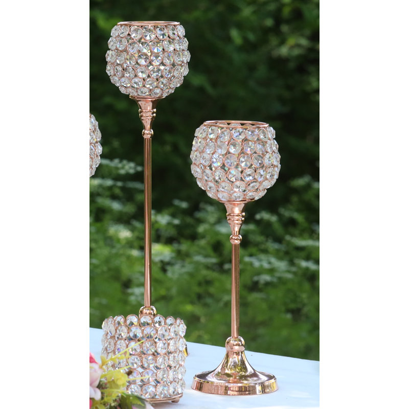 Bamman 2 Piece Candlestick Set, Copper