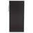 Baxton Studio Lindo Dark Brown Wood Bookcase with One Pulled-out Door Shelving Cabinet