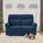 64.6" Wide zero clearance recliner  Power Recliner Loveseat Sofa, Reclining Loveseat for Small Space-1159078767