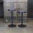Izebella Swivel Upholstered Adjustable Height Counter Stool with Steel Frame-30557017