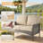 7 Piece Sofa Seating Group with fire pit and Cushions-2066522363