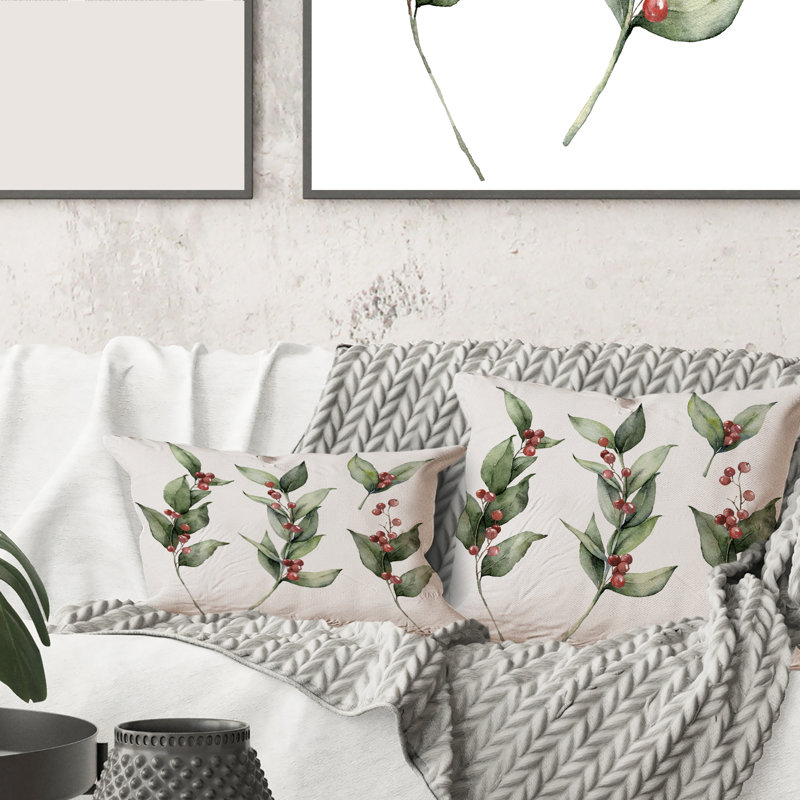 Floral Throw Pillow