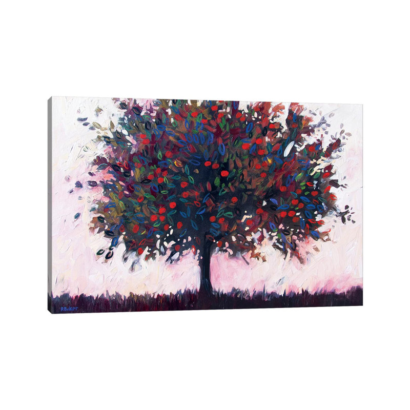 Pommier par Patty Baker - peinture sur toile tendue, H 18 po x l 26 po x P 1,5 po