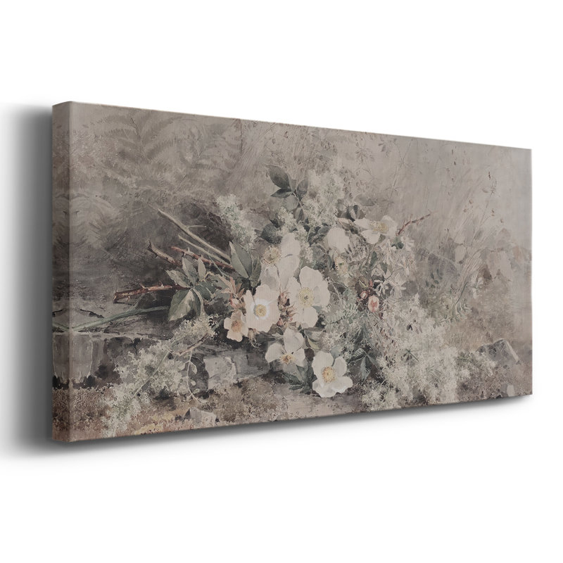 Botanical Series-CD XXXV- Toile tendue avec châssis - Prêt à être accroché, H 16 po x l 40 po