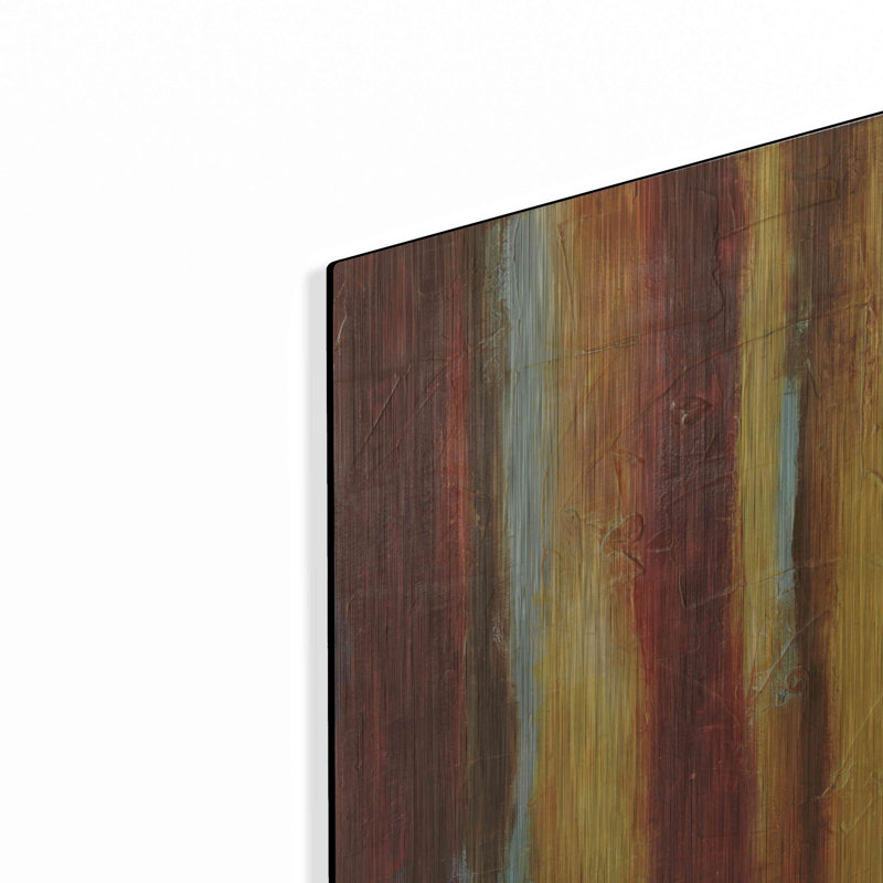 «Red Gunsy Nights II» par Erin Ashley, art mural en métal Red Barrel Studio®, H 16 po x l 12 po