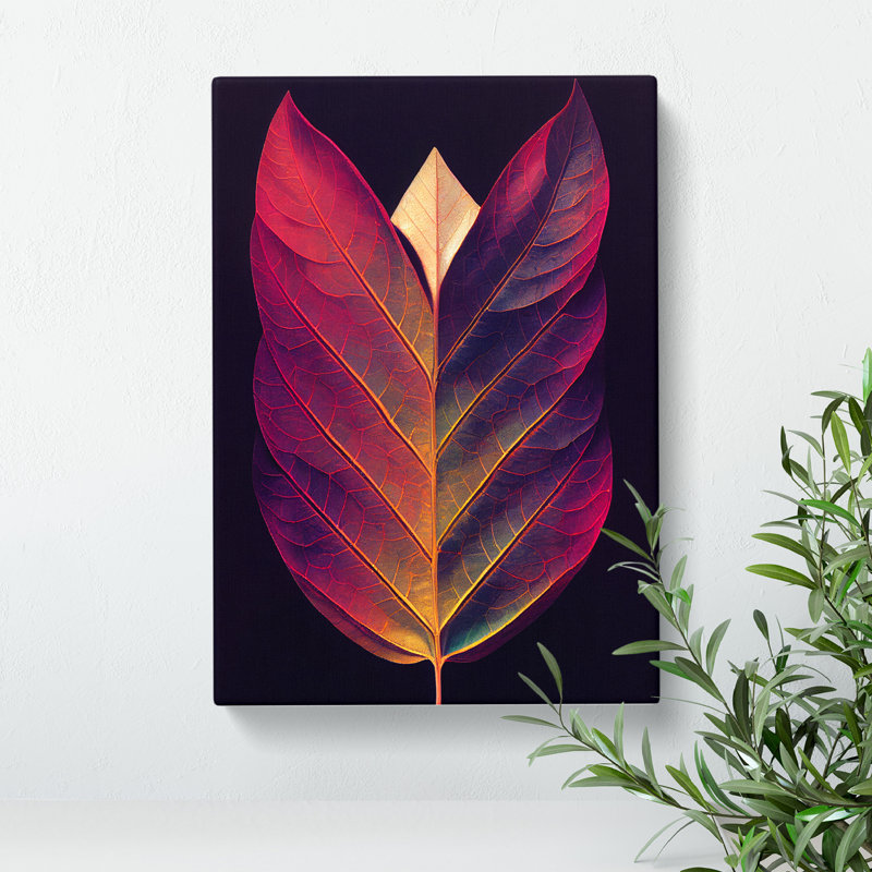 Superb Leaf - Wrapped Canvas, 50cm H x 35cm W x 3cm D