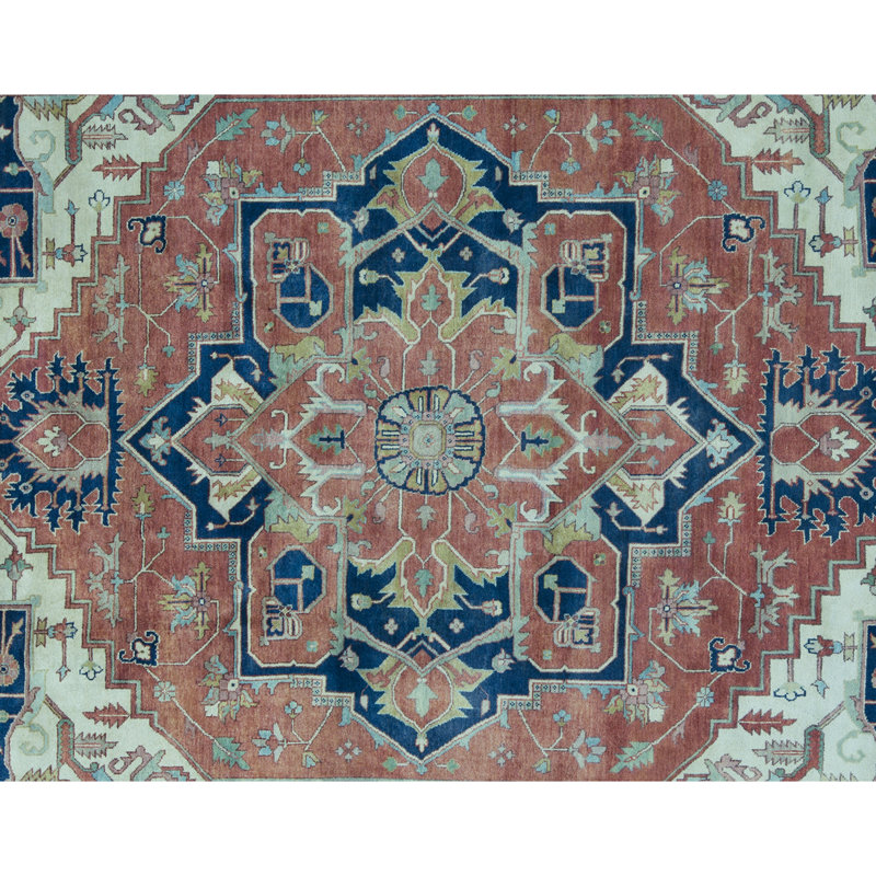 Tapis rouge noué à la main de haute qualité