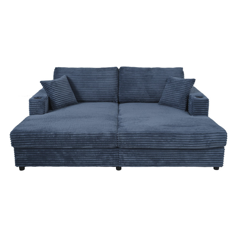 Flâneuse rembourrée, Bleu