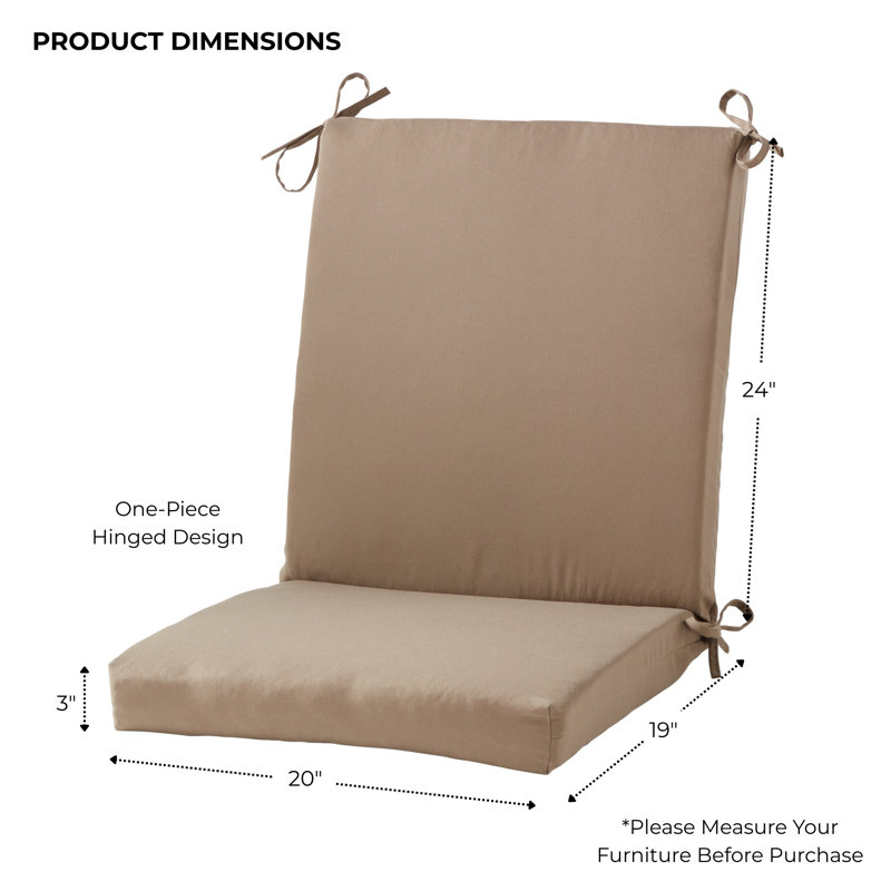 High Back Dining Chair Pad, Coronado