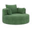 Fauteuil d'appoint pivotant avec 3 coussins amovibles-115839032