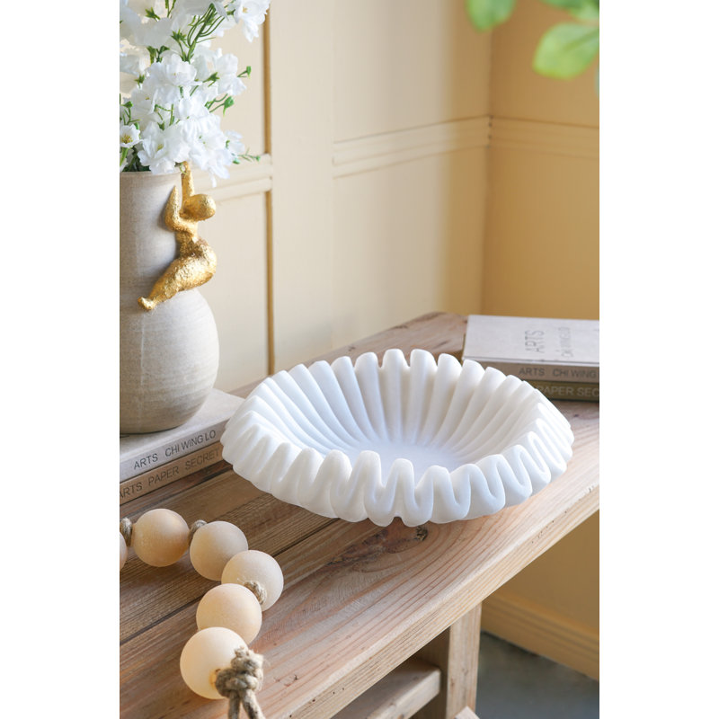 Bol décoratif ondulé D15X5,5 po