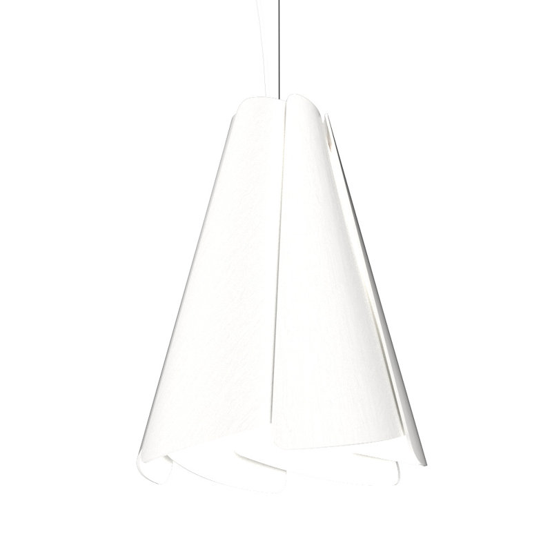 Fuchsia 1 - Light Pendant, Organic White
