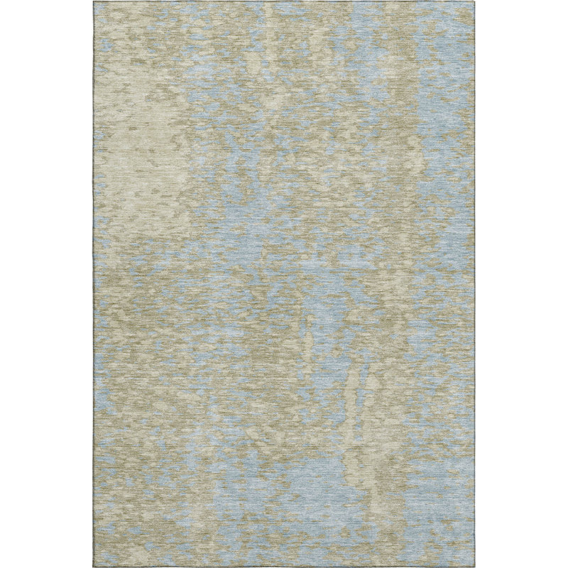 Premium Machine Washable Prisco Beige Rug, Rectangle 2'6" x 3'10"