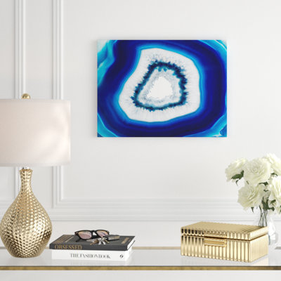 Tolentino " Slice Of Blue Agate Crystal "
