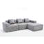 Gris modulaire avec méridienne - Polyvalent pour les espaces de vie Couchers profonds et espace confortable faisant face à la droite-361853527