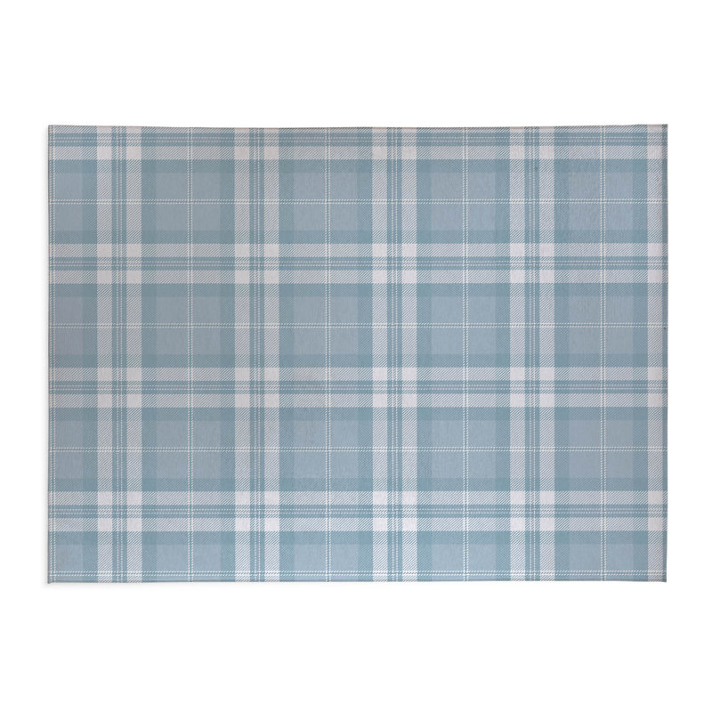 Vinny Tartan Non-Slip Outdoor Rug, Rectangle 8' x 10'