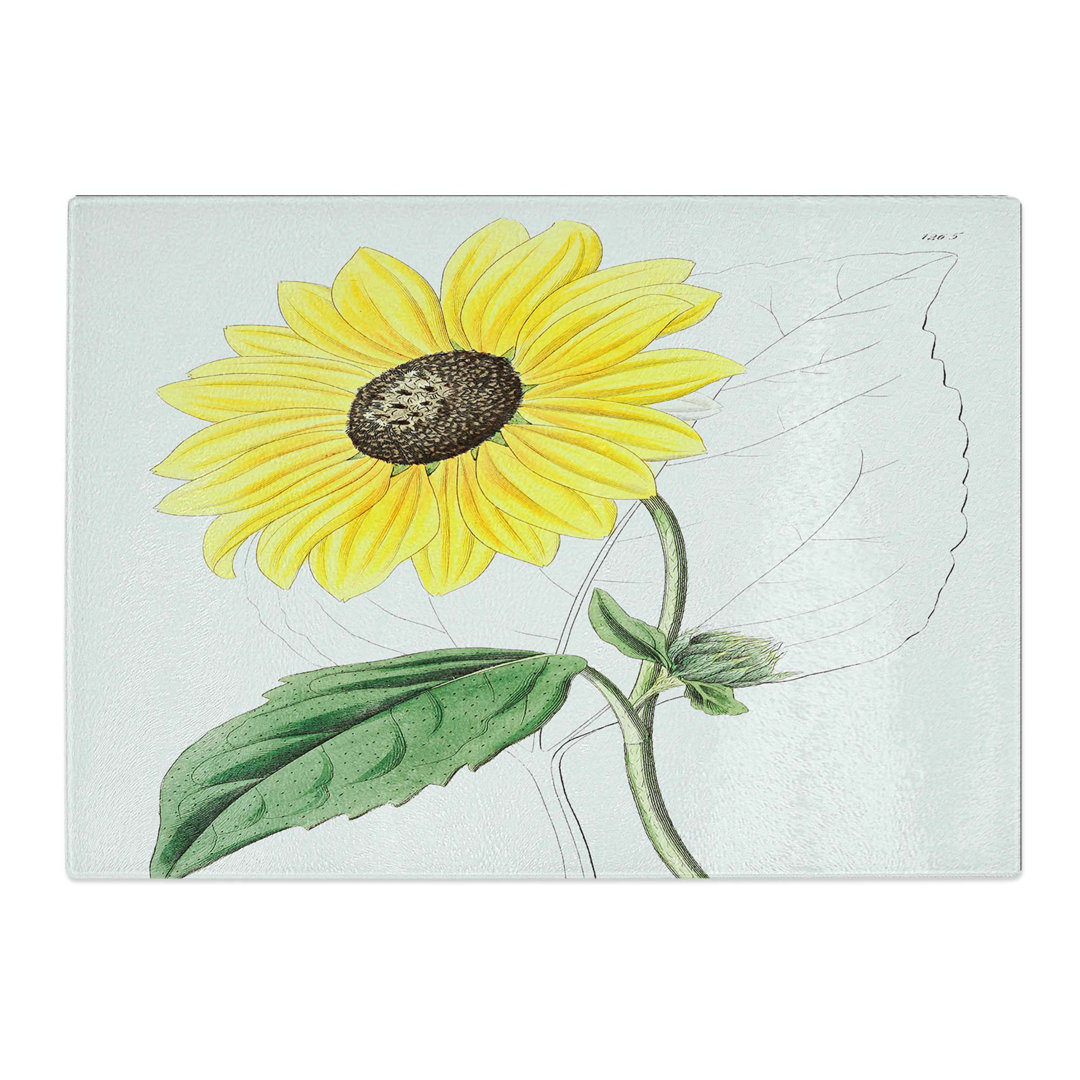 Tempered Glass a Californian Sunflower Chopping Board