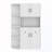 left-right combination hall cabinet with 4 hooks(can be used separately)-129411461