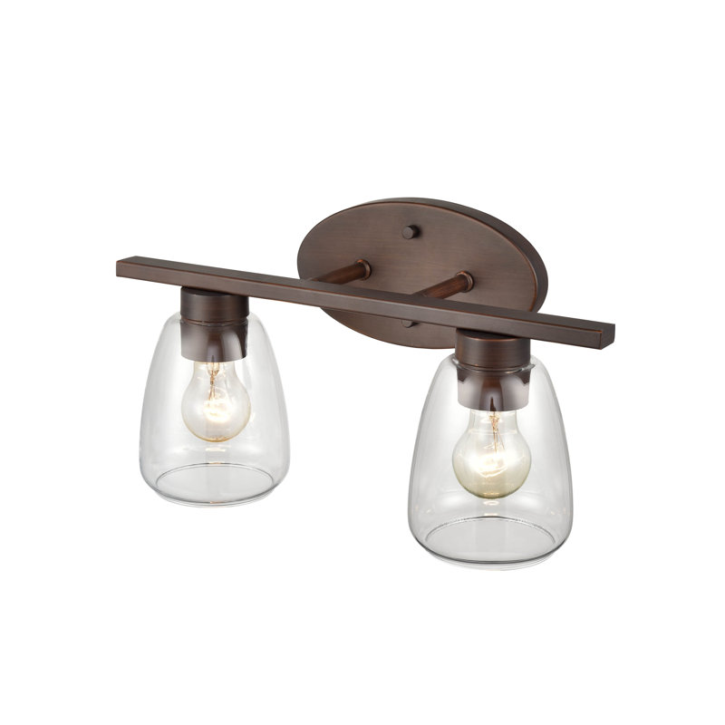 2 - Light Dimmable Vanity Light, Bronze