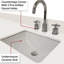 Meuble-lavabo bleu 30 po x 22 po, quartz blanc, 28 po Miroir et robinet 30 po x 22 po avec comptoir en quartz-1359391342