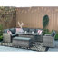Rosen 9 Seater Aluminium Dining Table Top With Storage Bench And Armchair And Furniture Cover-1475347859