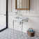 Britannia White Vitreous China Rectangular Console Bathroom Sink with Overflow