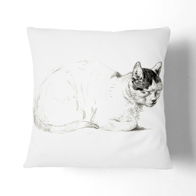 Square Throw Cushion, 40cm H x 40cm W x 15cm D