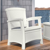 Elements Wicker Outdoor Lounge Chair