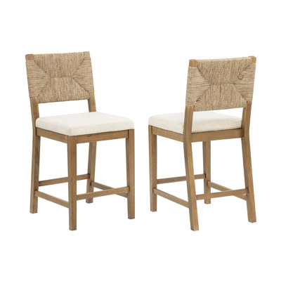 Dundalk 24" Sea Grass Counter Height Chair (Set of 2)