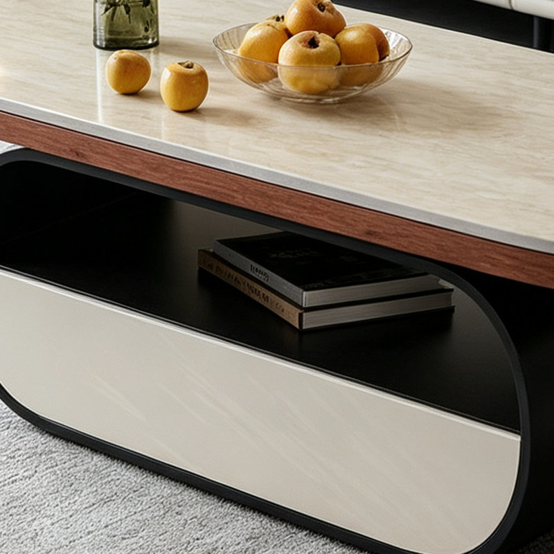 Colman, 17.71" H x 47.24" W x 23.62" D, Light brown/Black/White