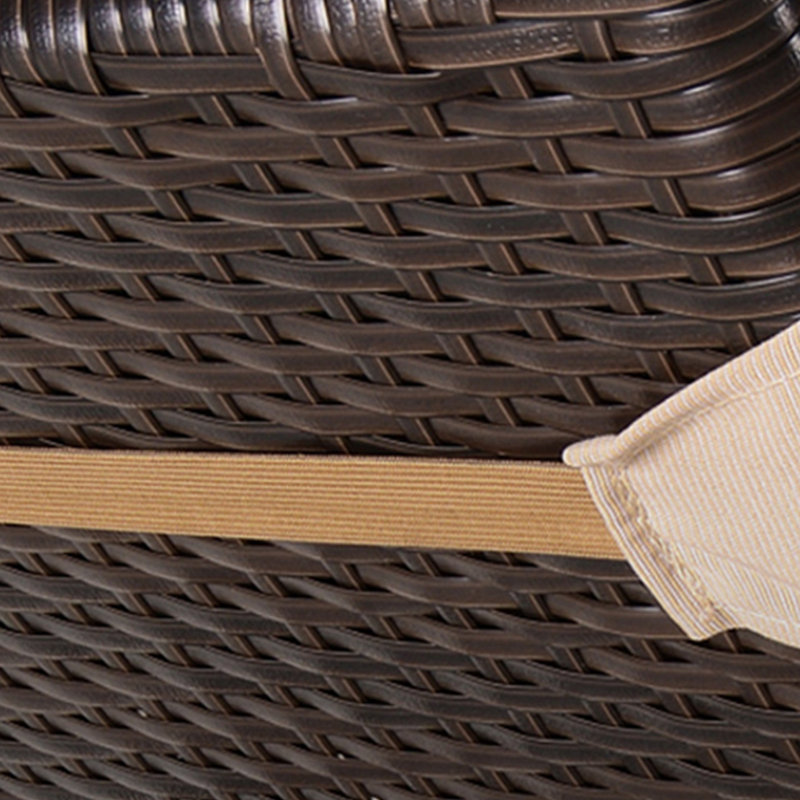 Chaise longue d'extérieur en osier Luxury
