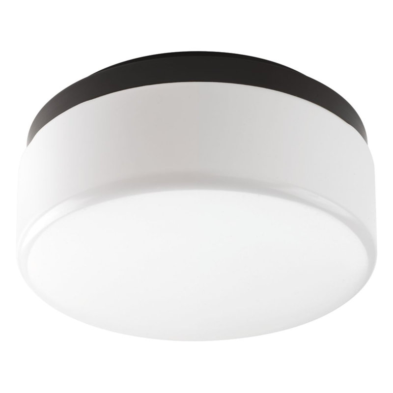 Siddharth Acrylic LED Flush Mount, Antique Bronze, 4.31" H x 9.06" W x 9.06" D