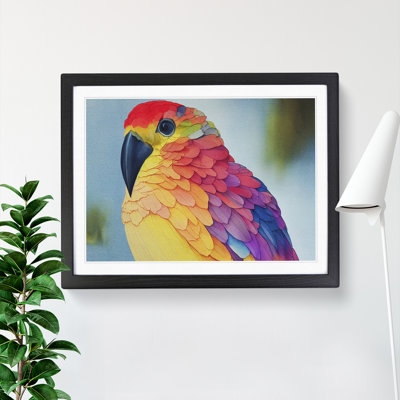 Sparkling Watercolour Bird - Framed Print