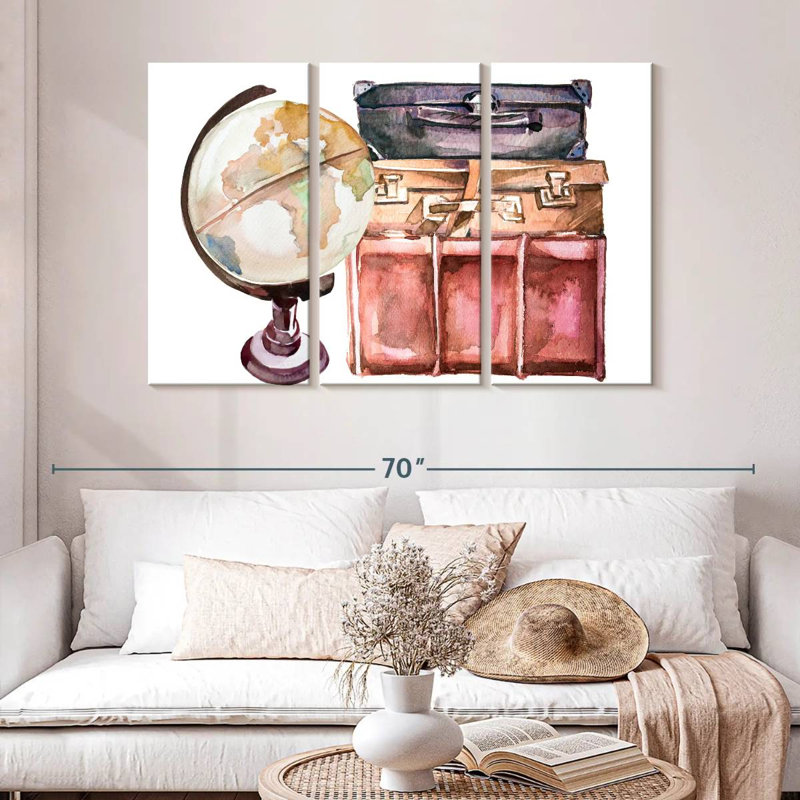 Senne Travel Themed, 32" H x 50" W