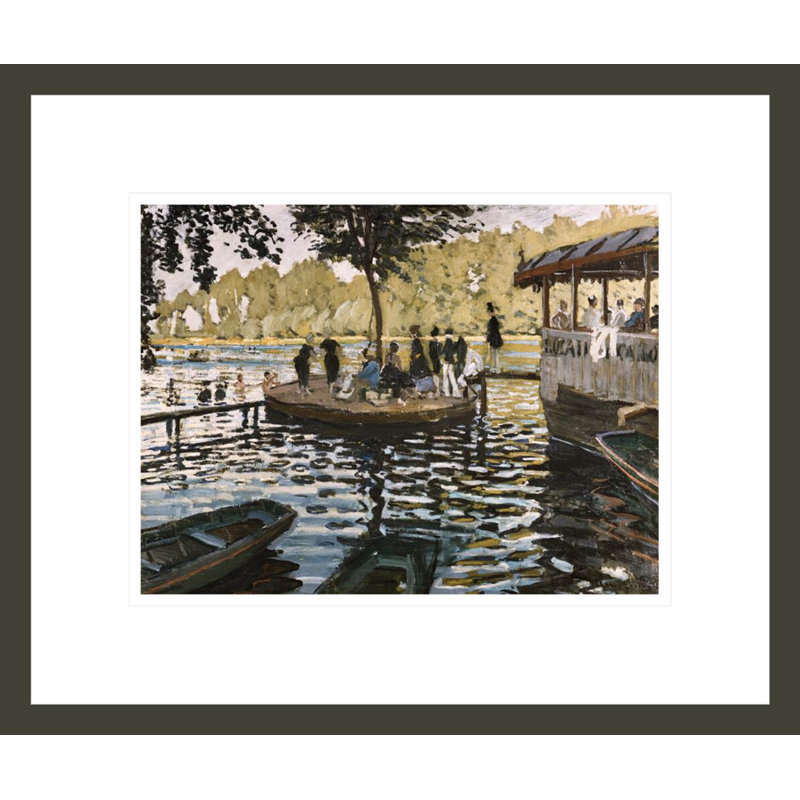 La Grenouillère par Claude Monet, impression giclée sur cadre, H 13,75 po x l 16,38 po