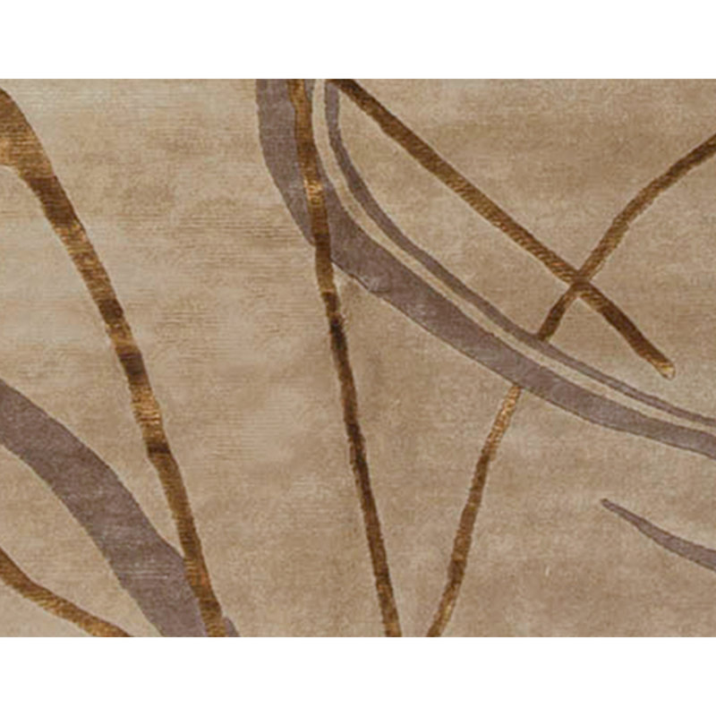 Himalayan Abstract Area Rug in Camel