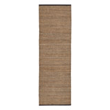 Gridwork Black Handwoven Jute Rug
