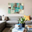 Teal And Aqua Reflections #2 by Silvia Vassileva - Print on Canvas-29382987-101339526