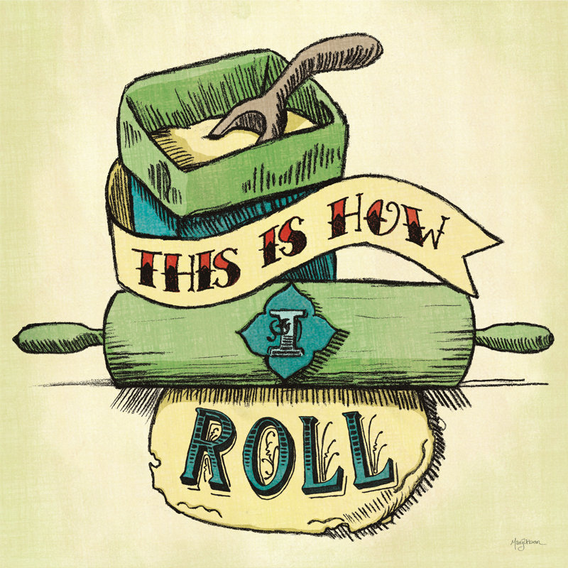 Reproduction d’art sur toile, "Retro Bakery Green III" par Mary Urban, H 20 po x l 20 po
