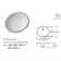 Wenty 16'' White Ceramic Circular Bathroom Sink
