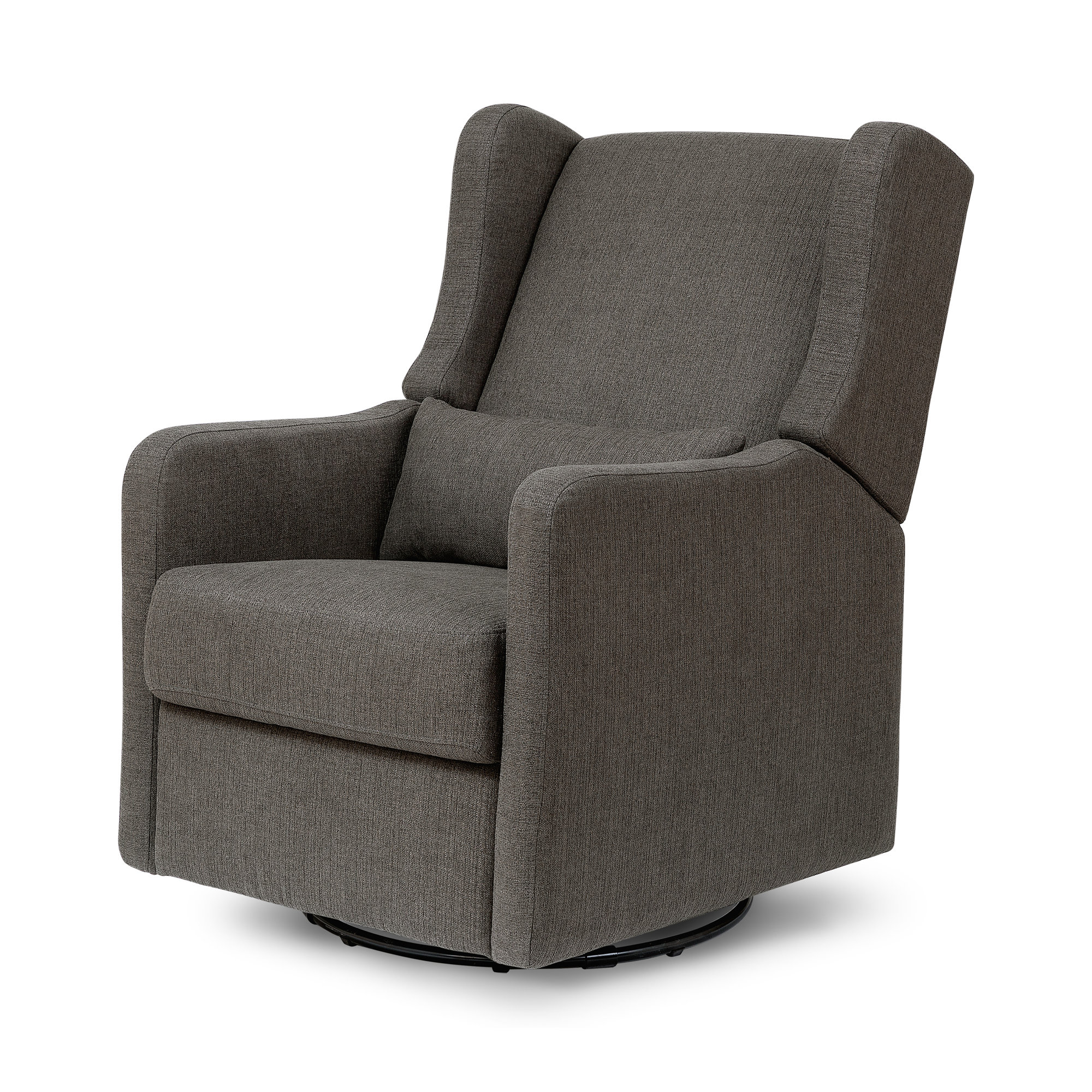 Arlo Recliner and Swivel Glider, Performance Charcoal Polyester Blend