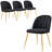 Velvet Upholstered Stacking Side Chair-748443230