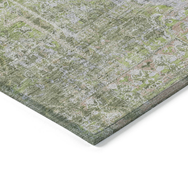 Tapis intérieur / extérieur lavable à la machine Jacinto ACN2140 Global, Rectangle 1 pi 8 po x 2 pi 6 po