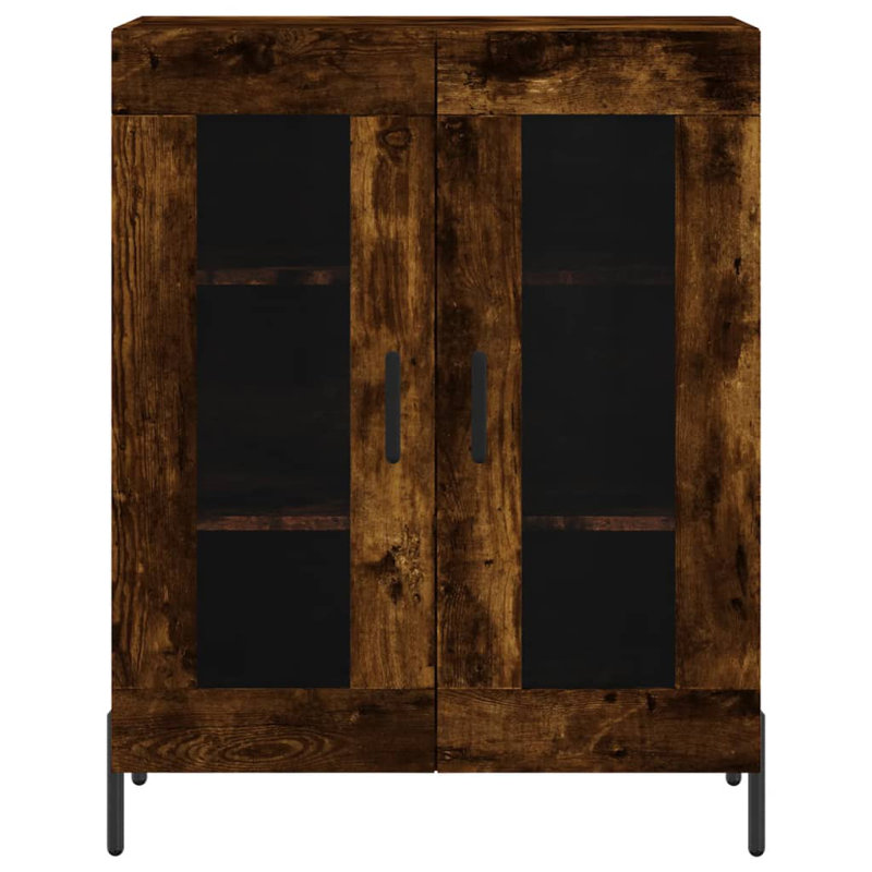 Stonefort Display Cabinet, Smoked Oak