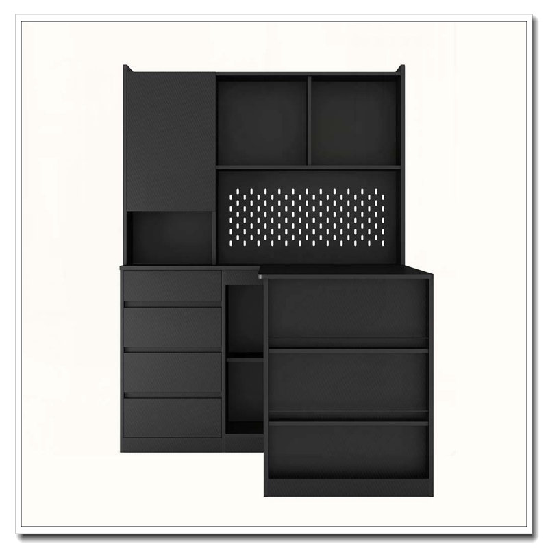 Bureau en L, Black2