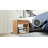  - Small Scandinavian Floating Nightstand | Real Wood Nightstand with Drawer, Bedside Cabinet-2013927200