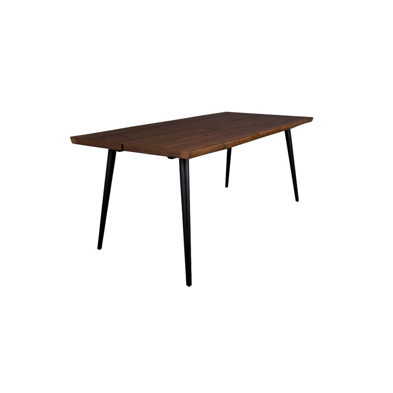 Alagon Walnut Metal Base Dining Table